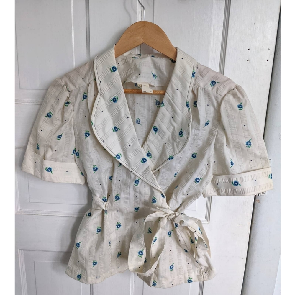 Vintage wrap blouse